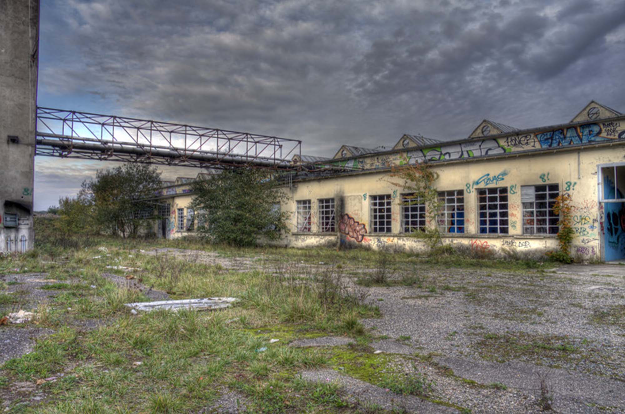 Abandoned Brownfield Lot