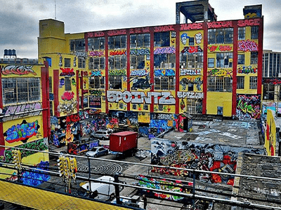 5 Pointz brownfield project before